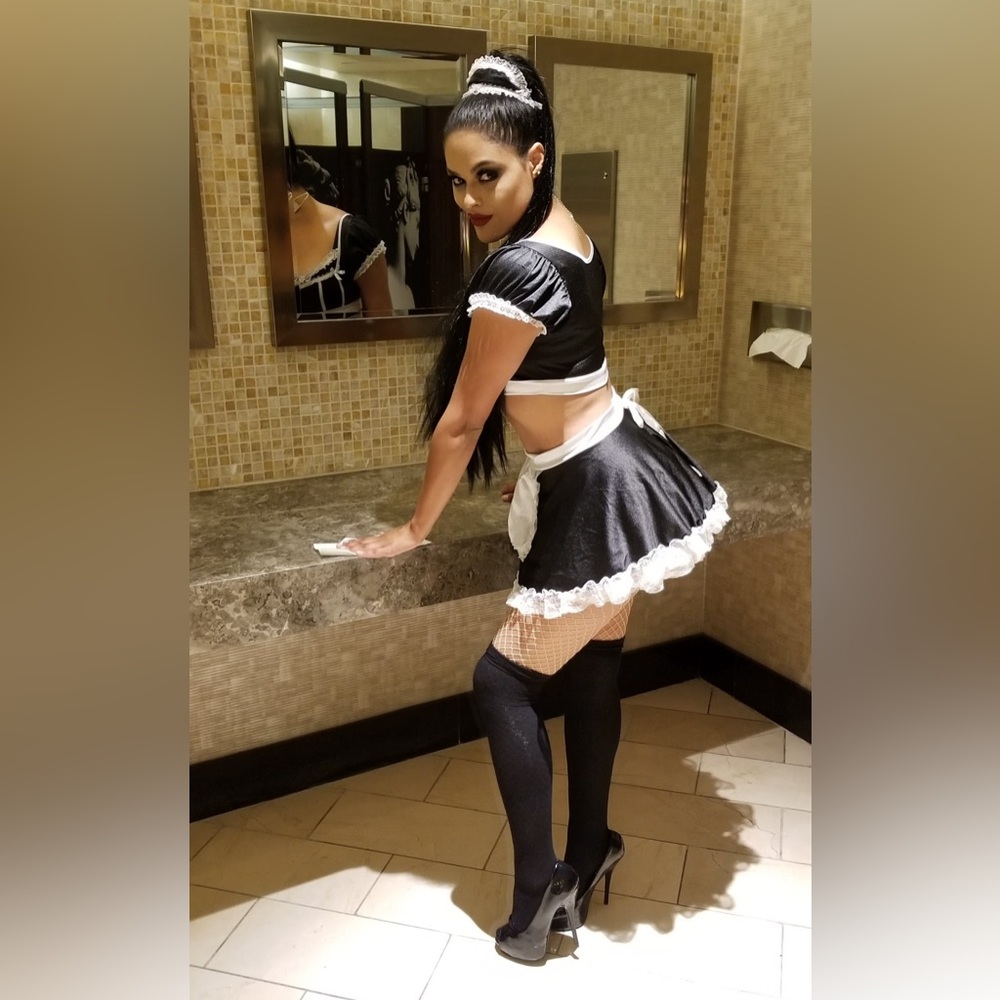 Black and White Maid Costume